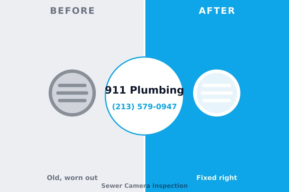 Before and after: plumbing repair Rossville, IL